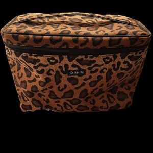 Celebrity Animal Print Cosmetic Bag